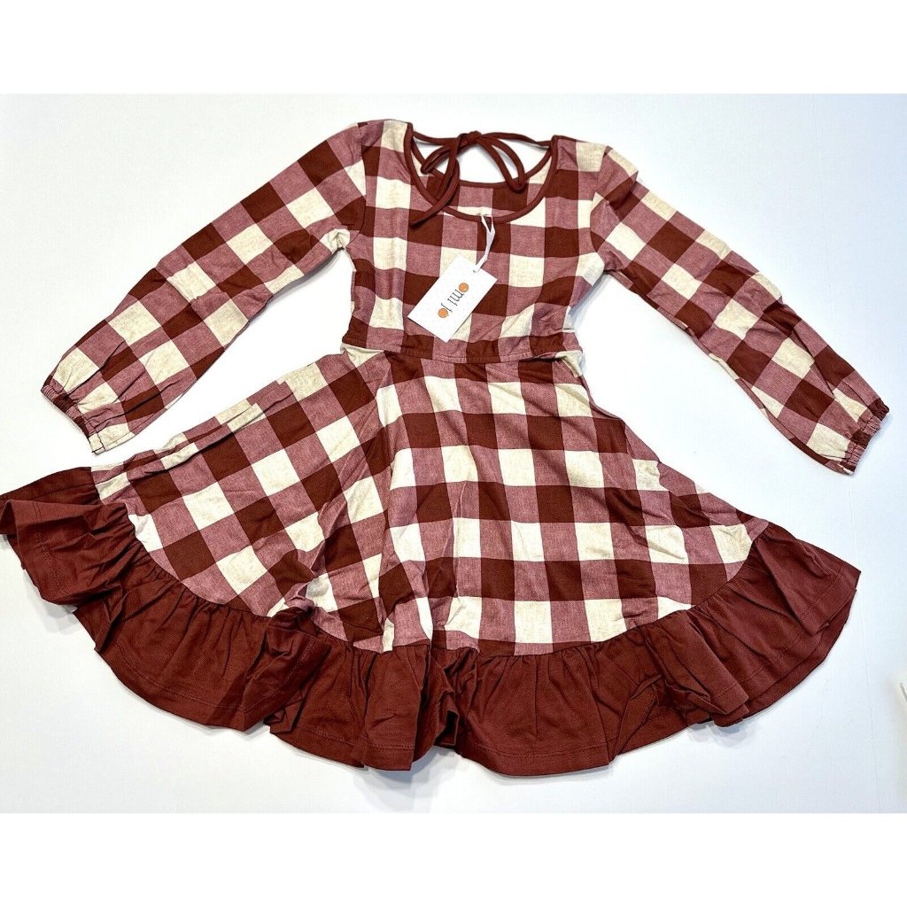 Omi Jo Buffalo Dancer Red Check Dress Size 5 Nwt